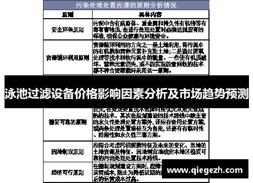 泳池过滤设备价格影响因素分析及市场趋势预测